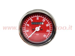 strumento contachilometri rosso Fiat 500