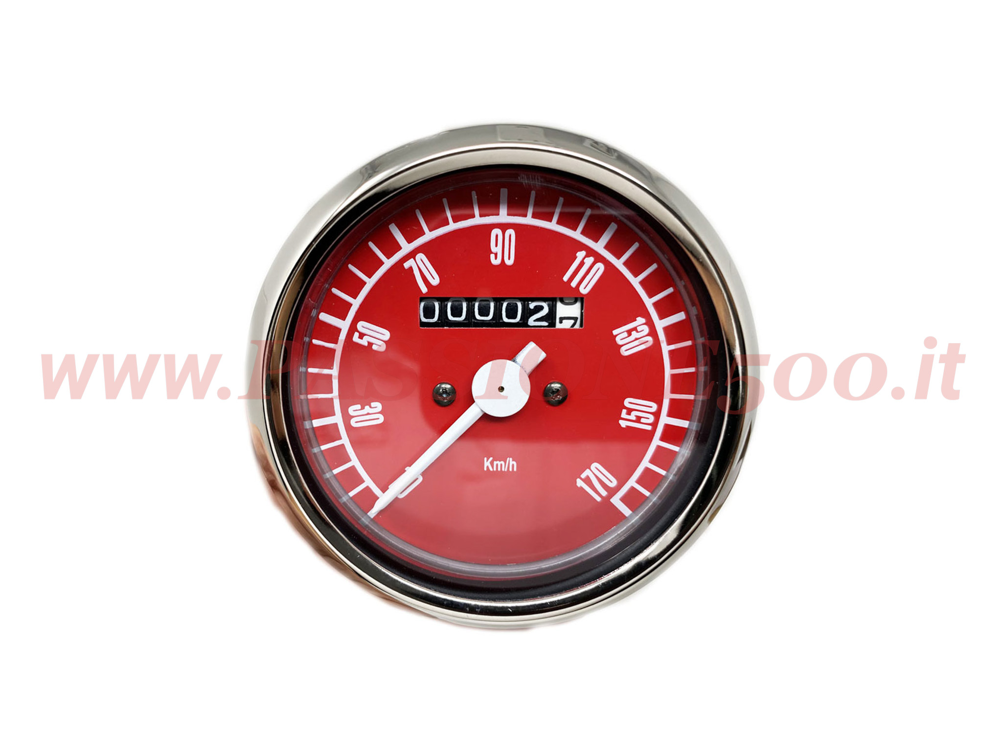 strumento contachilometri rosso Fiat 500