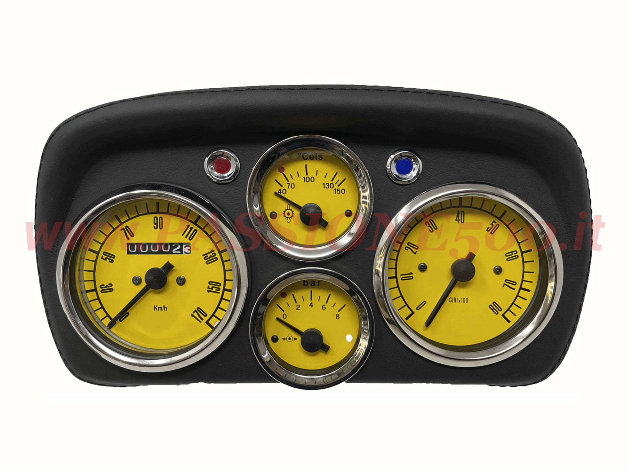 Tachimetro Contachilometri Sportivo Giallo Fiat 500 L