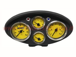 Tachimetro Contachilometri Sportivo Giallo Fiat 500 N D F R