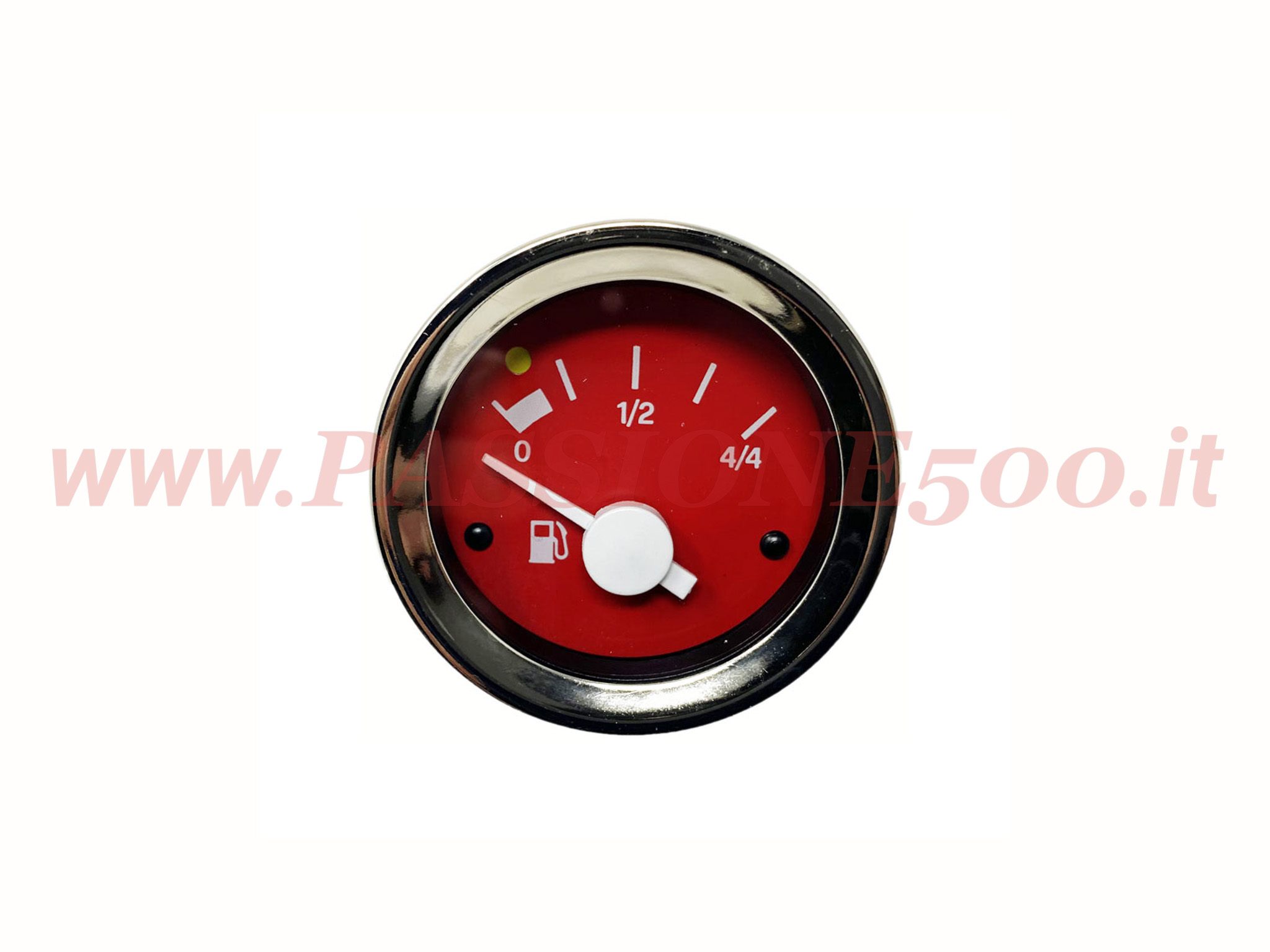 strumento indicatore benzina rosso Fiat 500