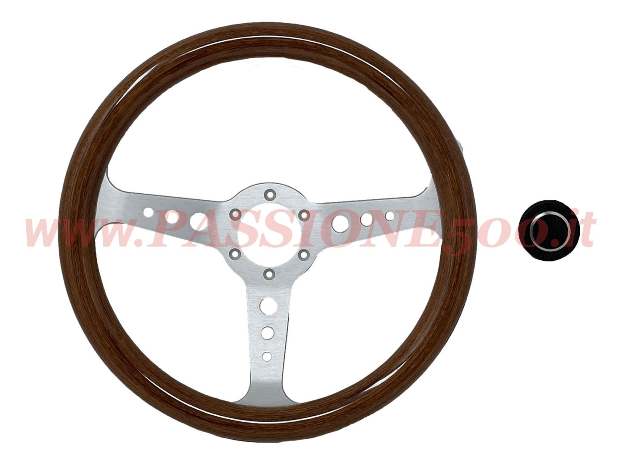 volante sportivo mogano 35 cm Fiat 500