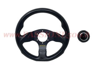 volante sportivo nero 30 cm Fiat 500