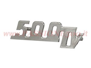 Fregio scritta giannini 500 TV cofano motore Fiat 500