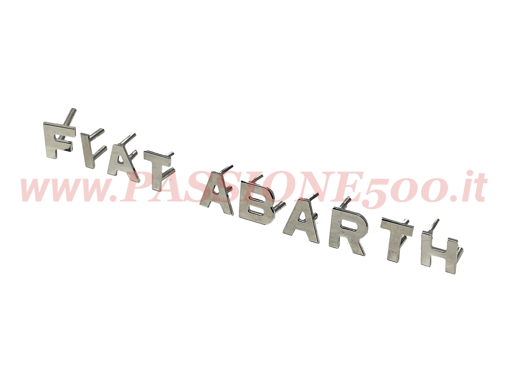 Fregio scritta Fiat abarth lettere singole Fiat 500