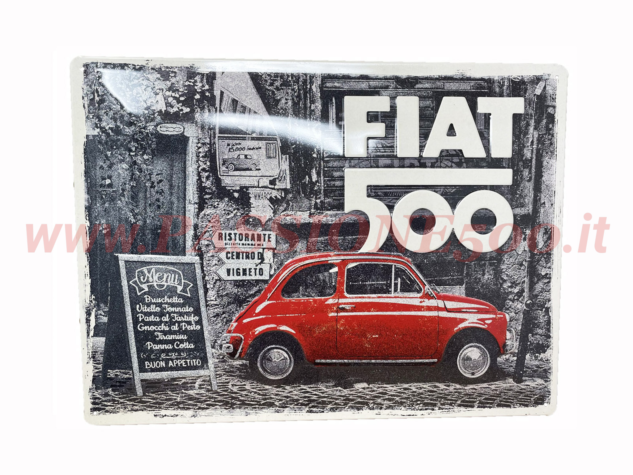 Insegna 30x40 Fiat 500