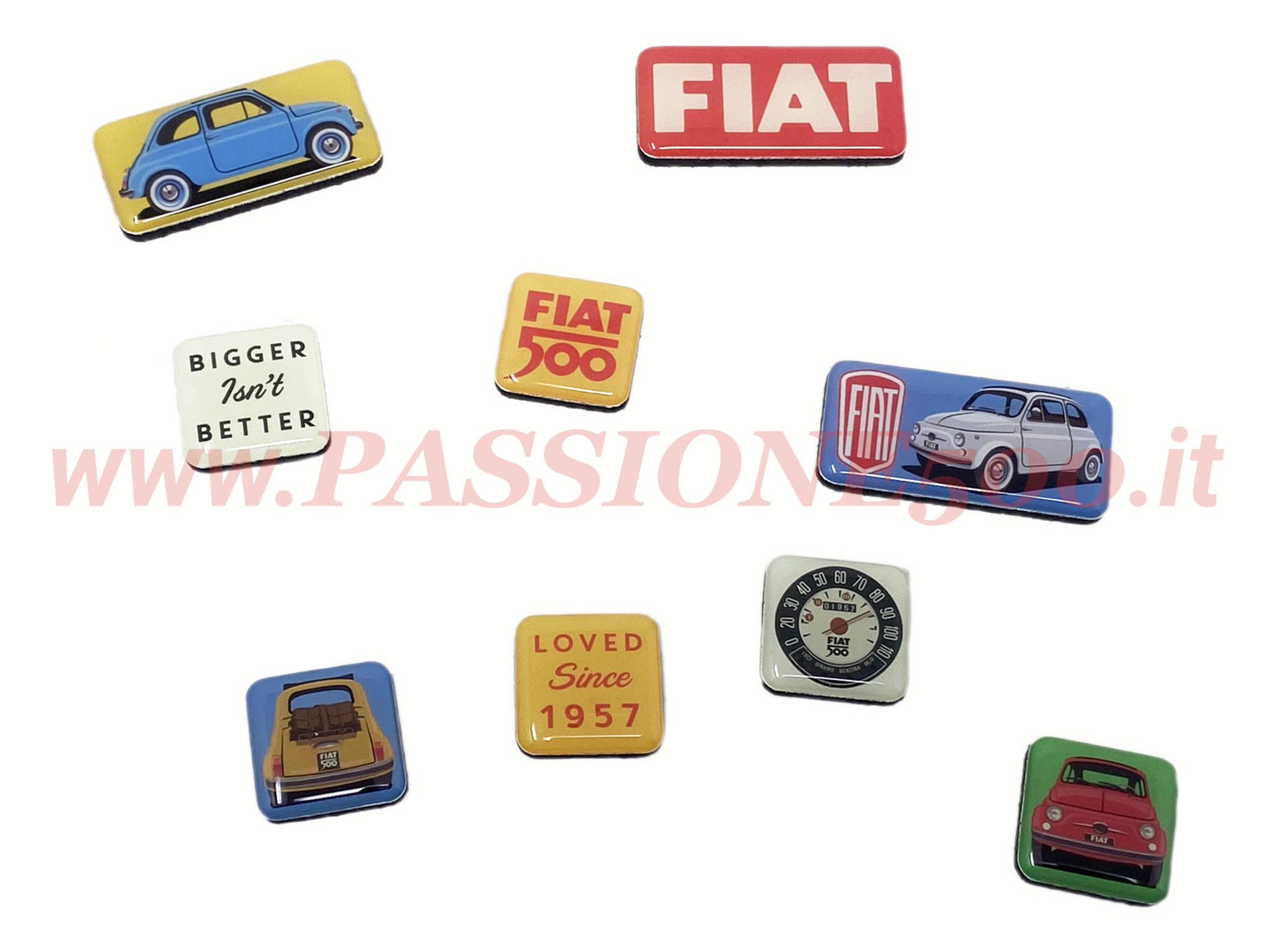 box targhetta magnetica Fiat 500