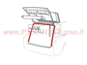 guarnizione contorno portellone Autobianchi Bianchina Panoramica