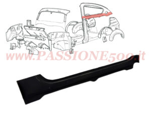 riparo inferiore cristallo laterale sinistro fiat 600