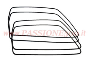 Black Aluminium Window Surround Trim Kit Fiat 126
